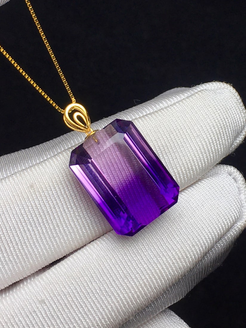 Natural Amethyst Pendant - 5