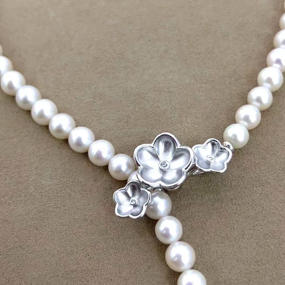 Natural pearl necklace - 3