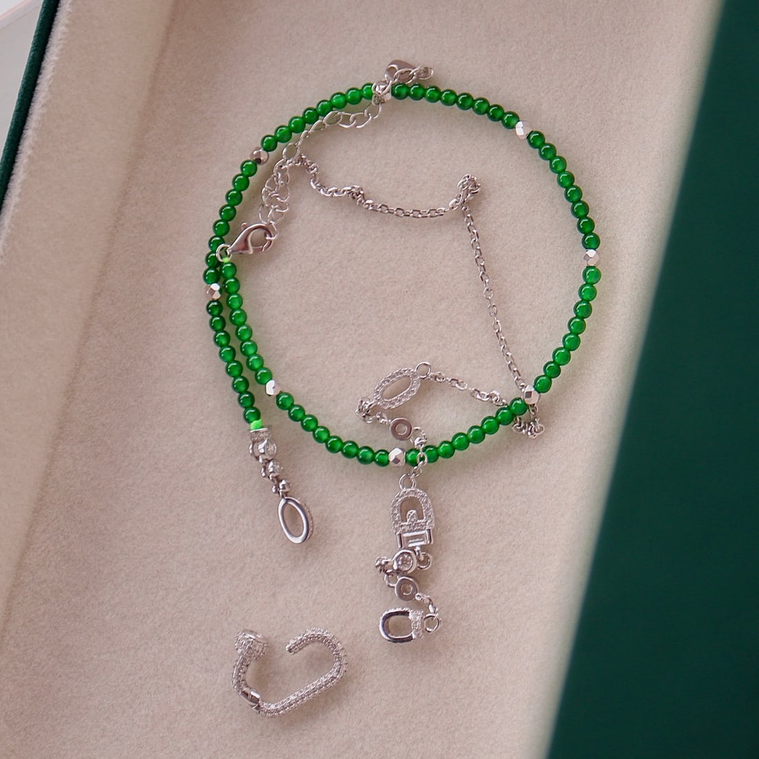 Natural jadeite millet bead versatile necklace - 2
