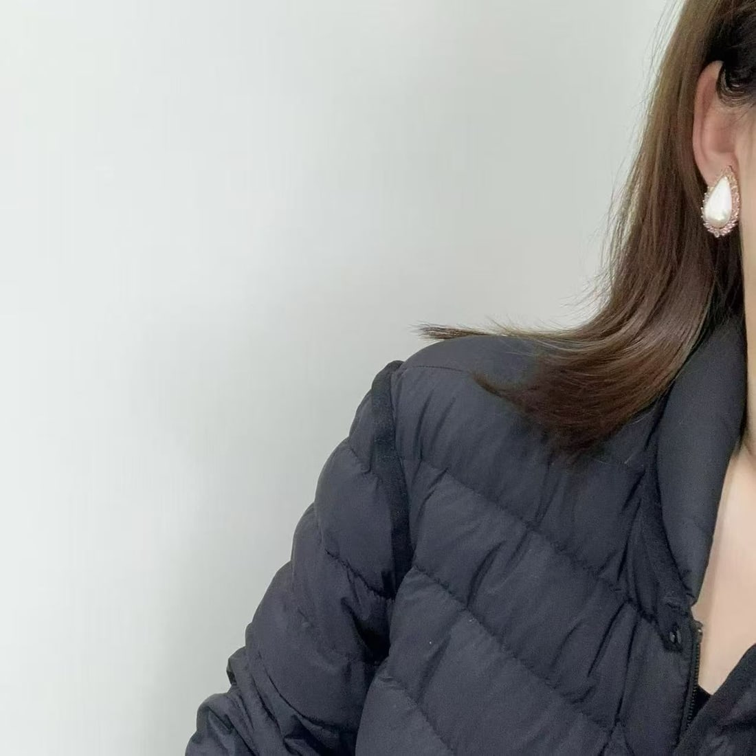 18K gold sapphire pearl earrings - 3