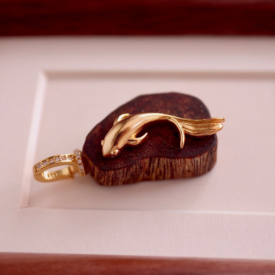 S925 silver natural agarwood pendant - 4