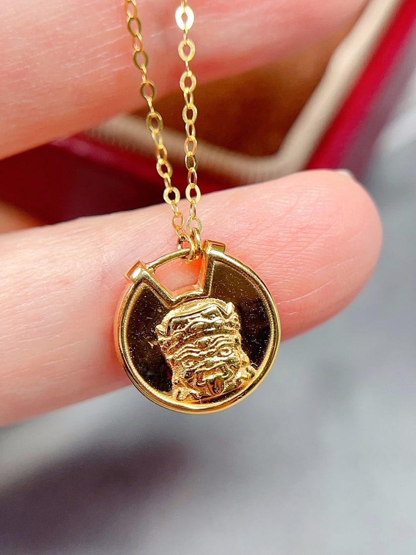 18K Gold Pink Sapphire and Diamond Necklace 1ct Sapphire 20 Diamonds - 3