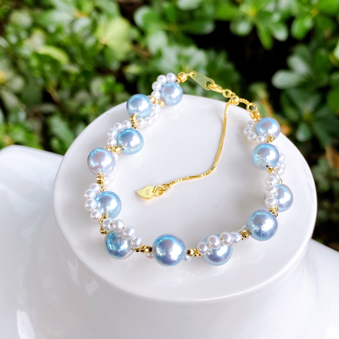Adjustable 925 silver pearl bracelet - 3