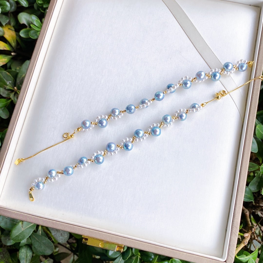 Adjustable 925 silver pearl bracelet - 4