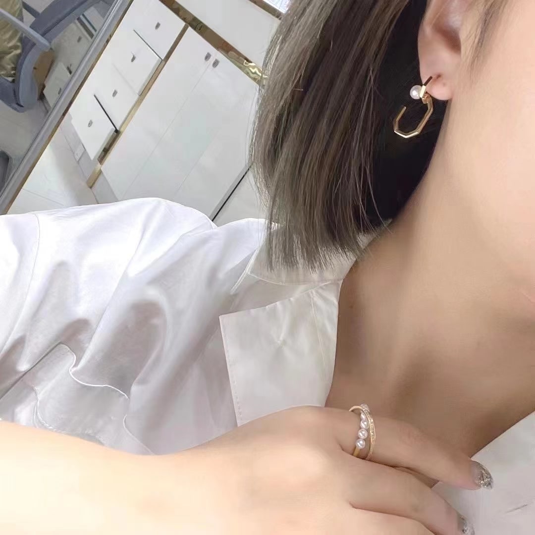 S925 pure silver pearl earrings - 3