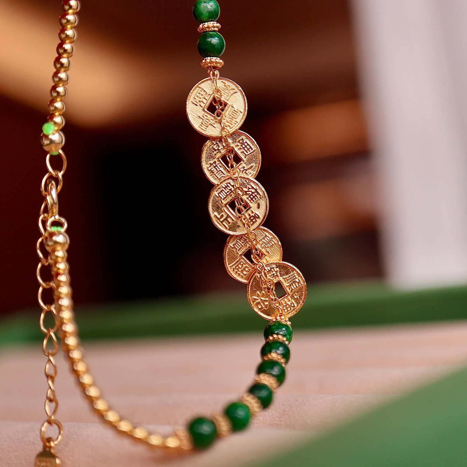 S925 pure silver natural jadeite bracelet - 6