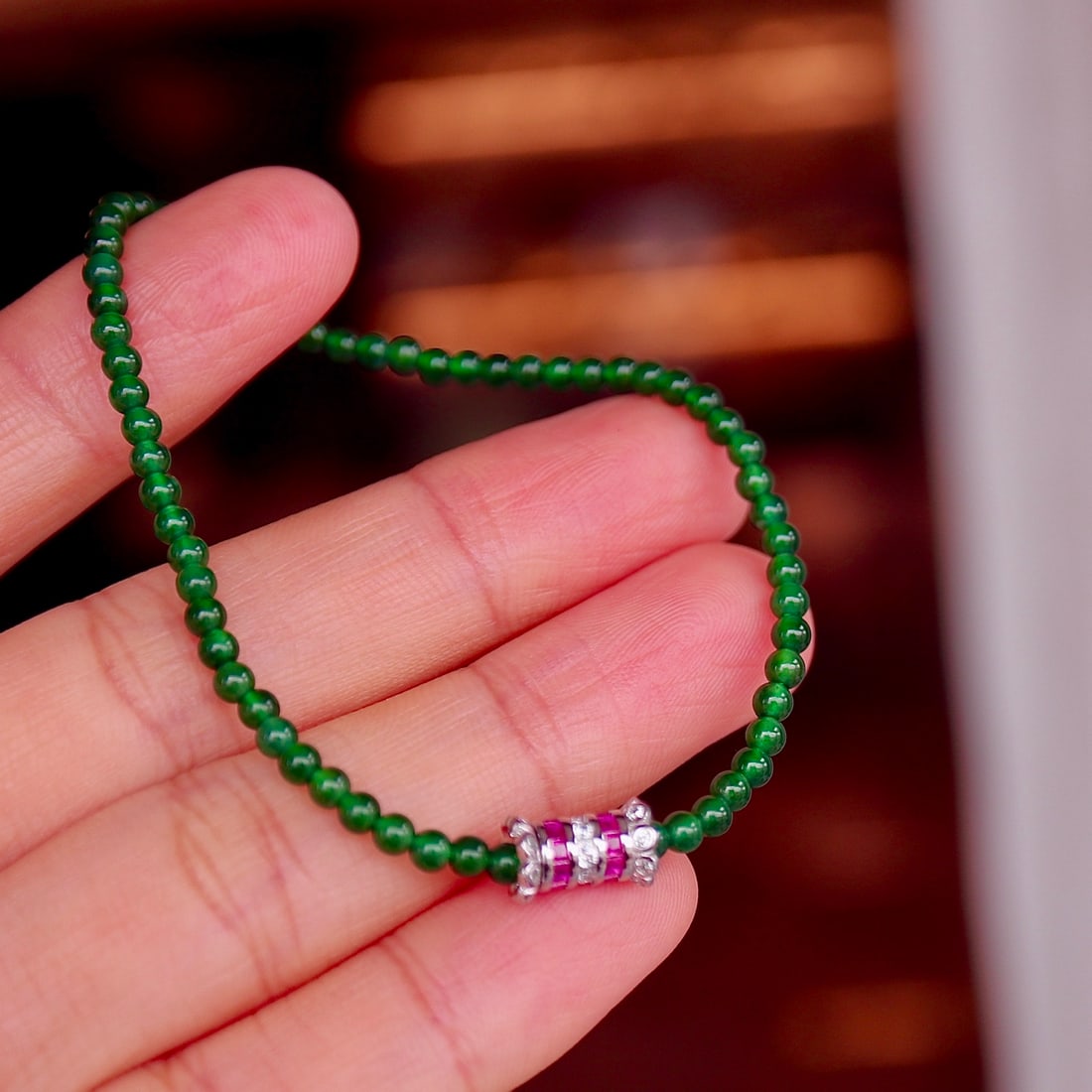 Natural jade bracelet - 4