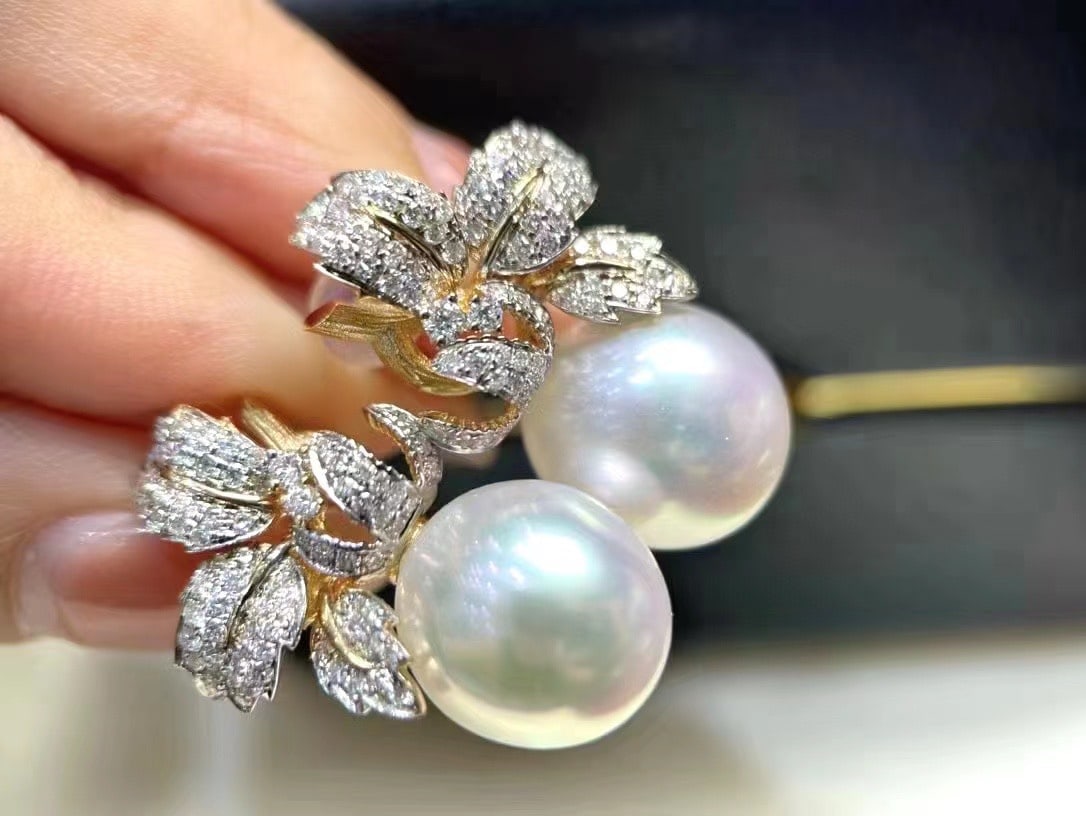 S925 Sterling Silver Natural Pearl Earrings - 2