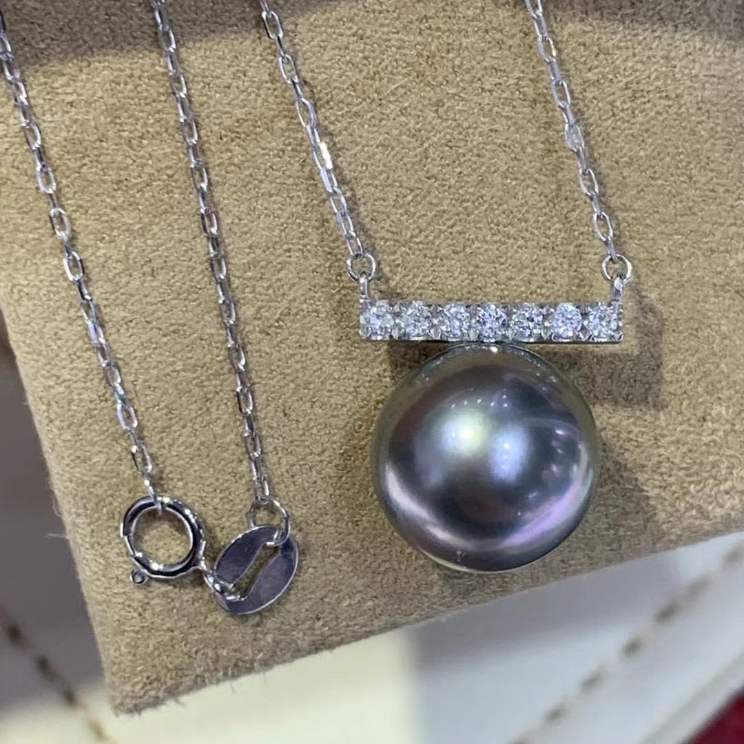 925 silver pearl necklace - 2