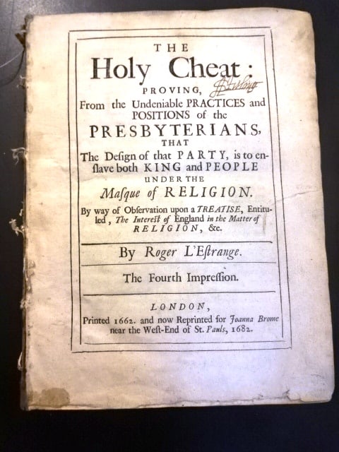 1682 The Holy Cheat Roger L'Estrange (1 of 3)