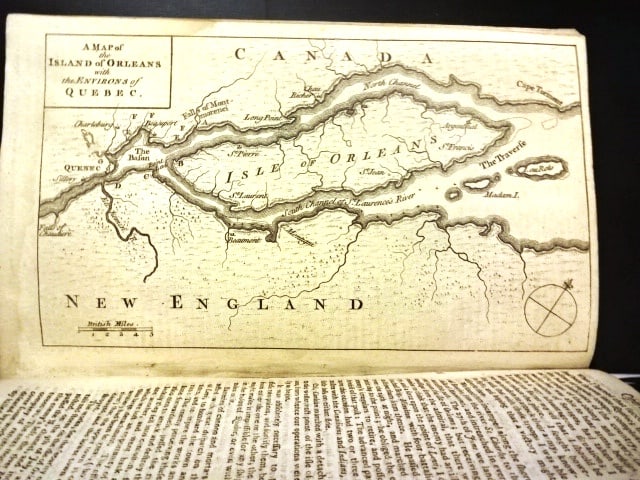 1759 Magazine Battle of Quebec Map French Indian War - 2