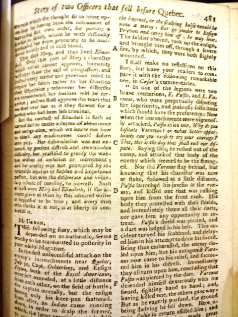 1759 Magazine Battle of Quebec Map French Indian War - 5