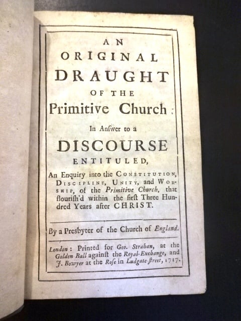 1717 Leather Original Draught of the Primitive Church - 2