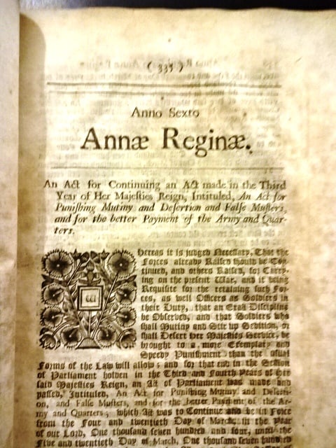 1707 Seven English Acts of Queen Anne - 2