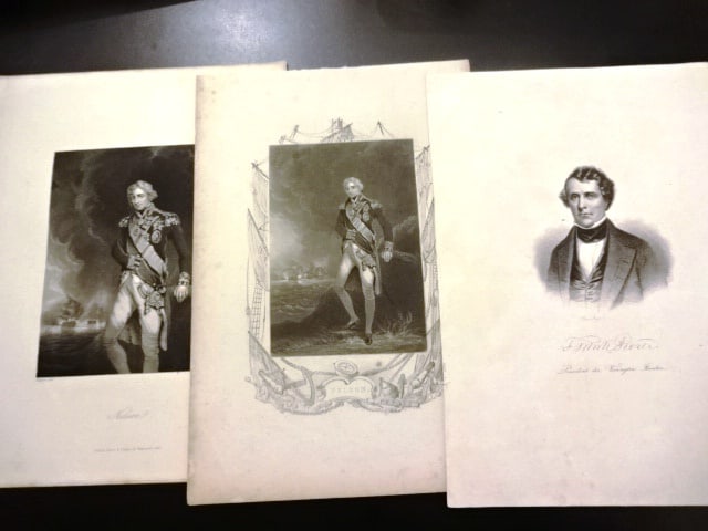 Six Engravings Lord Nelson Franklin Pierce - 2
