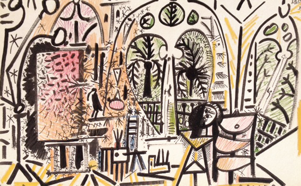 Picasso Sketchbook Carnet de la Californie Print #15 dated 1/11/1955: Title: Picasso Sketchbook Carnet de la Californie Print #15 dated 1/11/1955 Artist: Pablo Picasso Description: TTitle: Untitled No 15 dated 1/11/1955 Artist: Pablo Picasso Country: Spain 