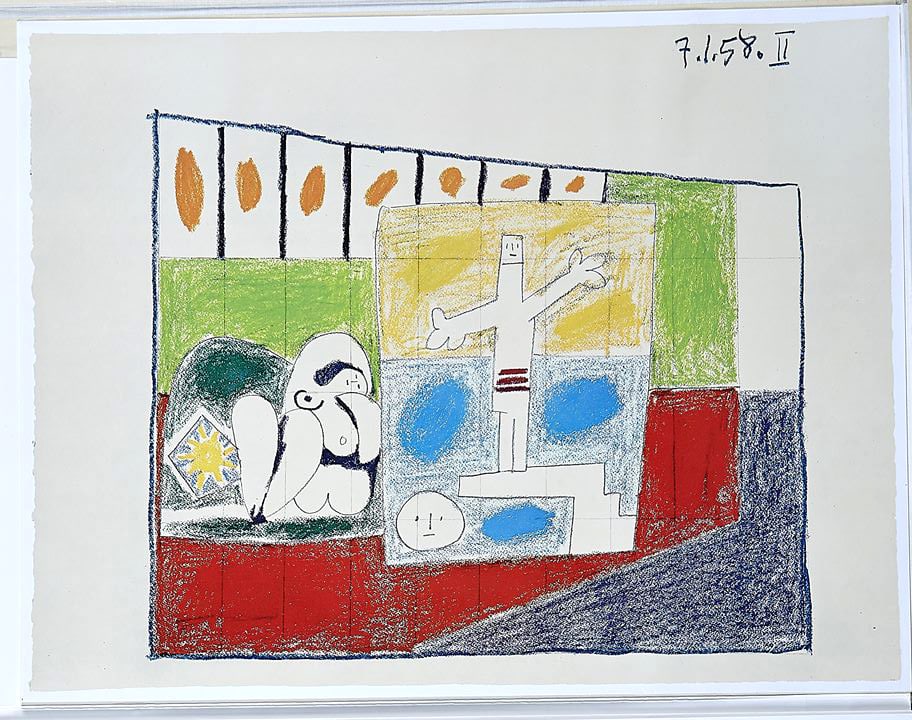 1972 Picasso La Chute D'Icare 5 Edition D'art Skira: Title: 1972 Picasso La Chute D'Icare 5 Edition D'art Skira Artist: Pablo Picasso Description: Title: La Chute D'Icare 5 Artist: Pablo Picasso Country: Spain Medium: Heliogravure Marks: Not signed not