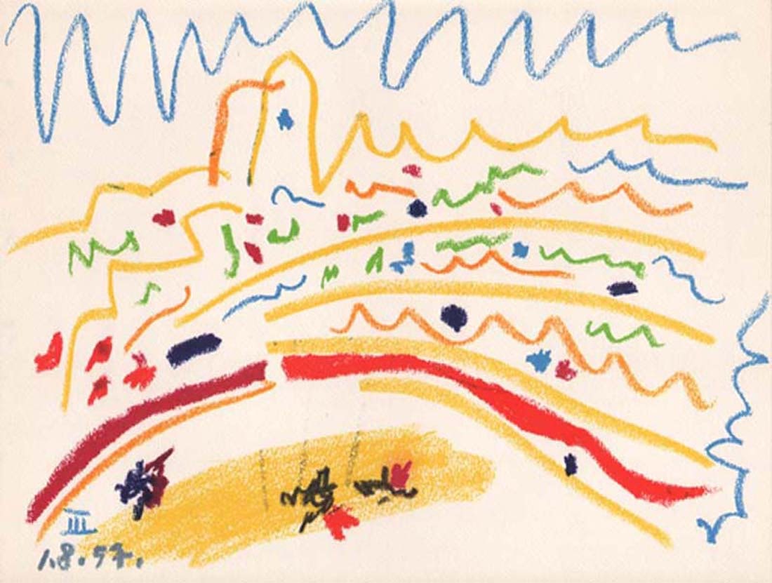 Pablo Picasso, Toros y Toreros 3 dated 1/8/57 (1 of 1)