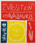 Picasso Lithograph 95 Expo Vallauris 1958 Art in posters - 2