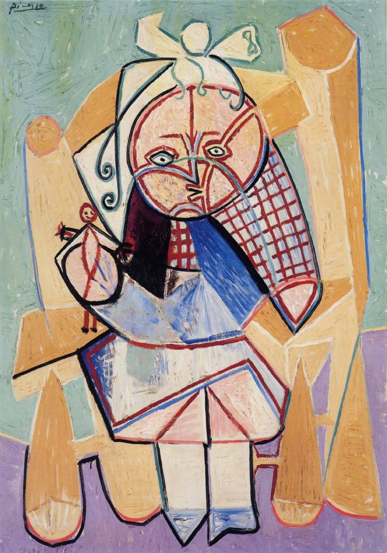 Picasso La fille du concierge Giclee Numbered Edition: Title: Picasso La fille du concierge Giclee Numbered Edition Artist: Pablo Picasso Description: Artist: Pablo Picasso Title: La fille du concierge Medium: Giclee Marks: L.E numbered Paper