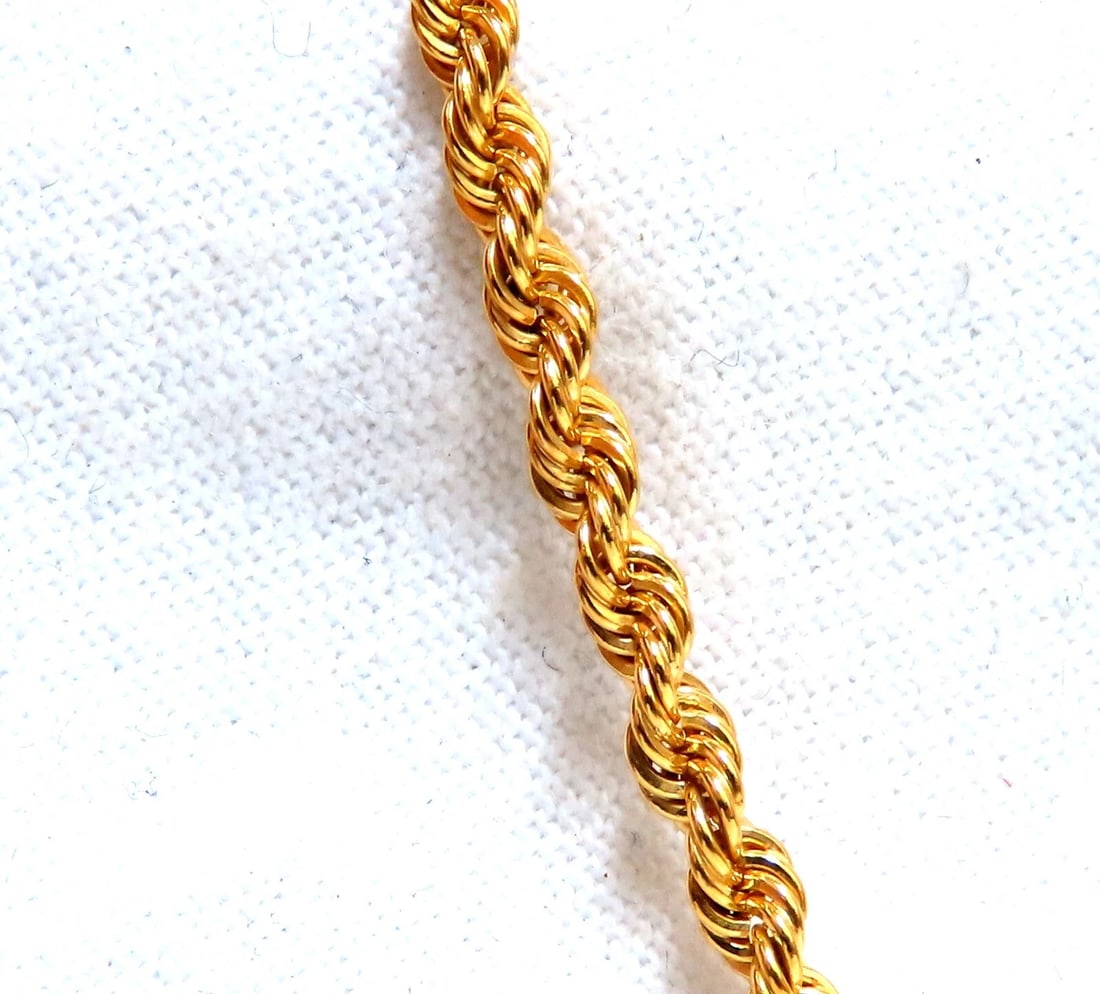 GIA Certified 1.00ct Natural Round Diamond Sapphire Cross Necklace 14kt** - 6