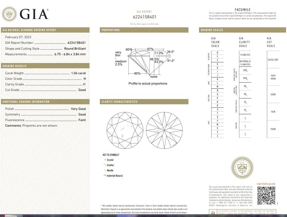 GIA Certified .55ct Diamond Cluster Necklace Circular Revolver** - 7