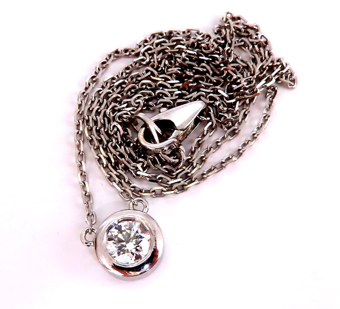 GIA Certified .42ct Diamond Solitaire Necklace G/Vs2** - 4