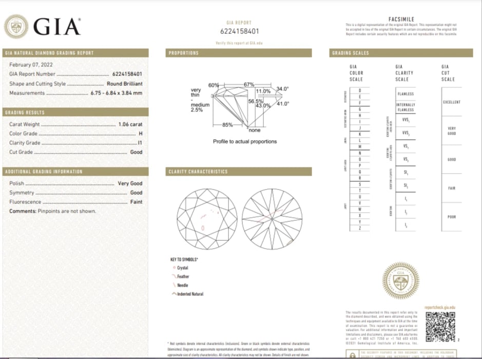 Diamond Studs GIA Certified 2.07ct Earrings 14kt** - 7