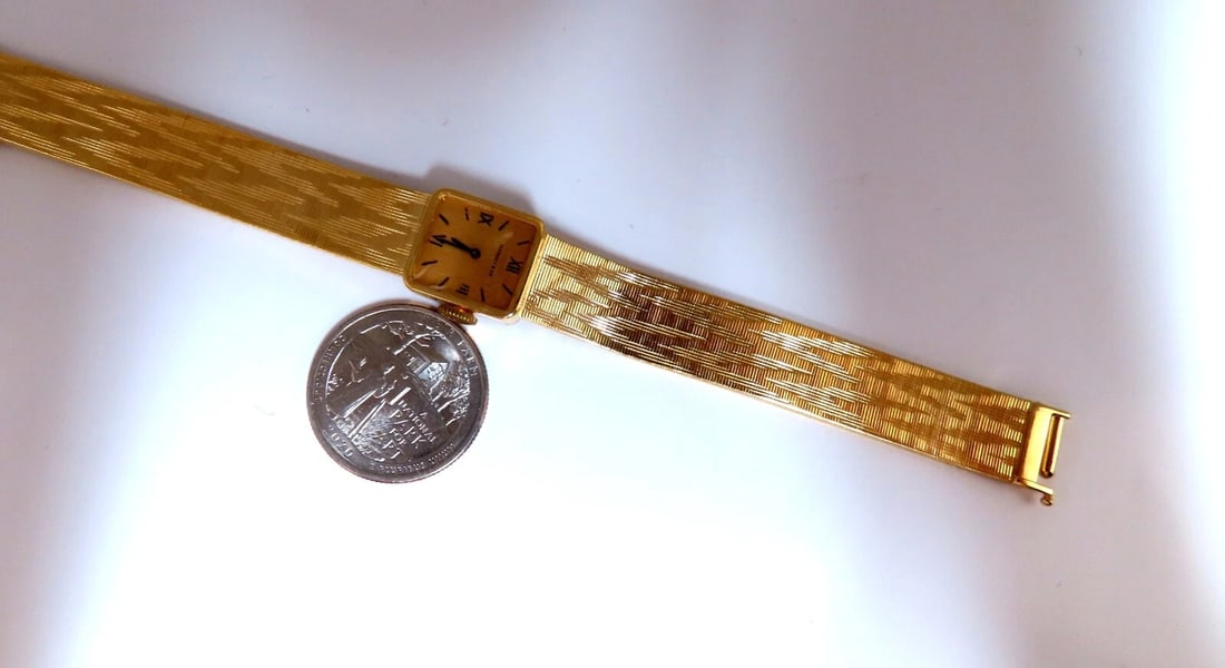 Tiffany & Co Vintage Gold Watch 18kt 6.5 inch** - 8