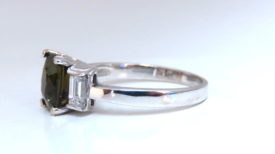 GIA Certified 1.87ct natural color change alexandrite diamond ring 14kt** - 4