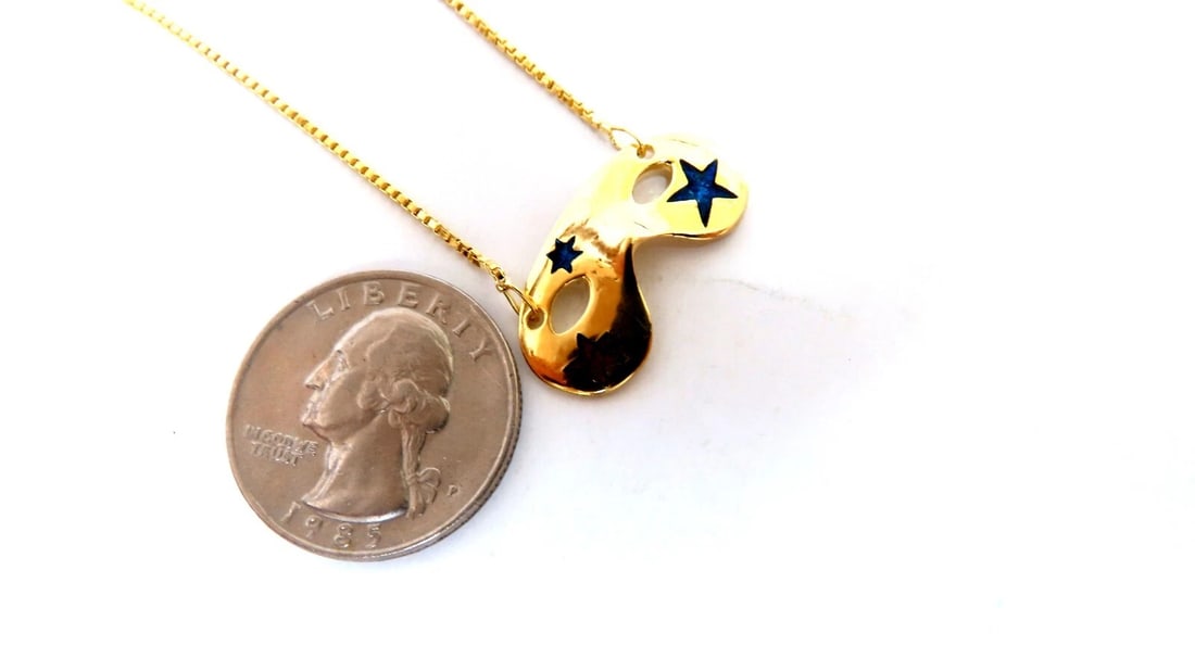 Mardi Gras Carnival Memorabilia eye mask necklace 18kt ** - 3