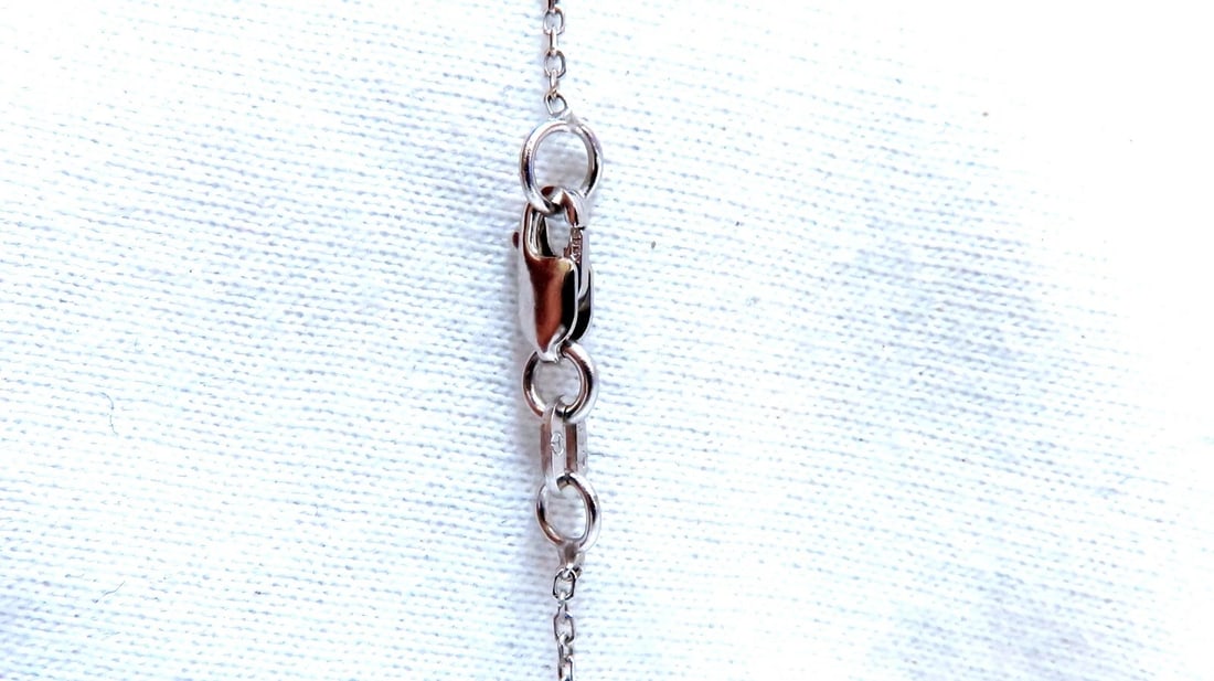 .95ct Natural Round Diamonds Circle Pendant Necklace 14kt** - 3