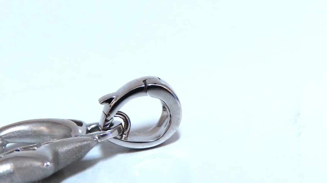 .24ct Heart stars moon Natural diamonds pendant 18 karat** - 5