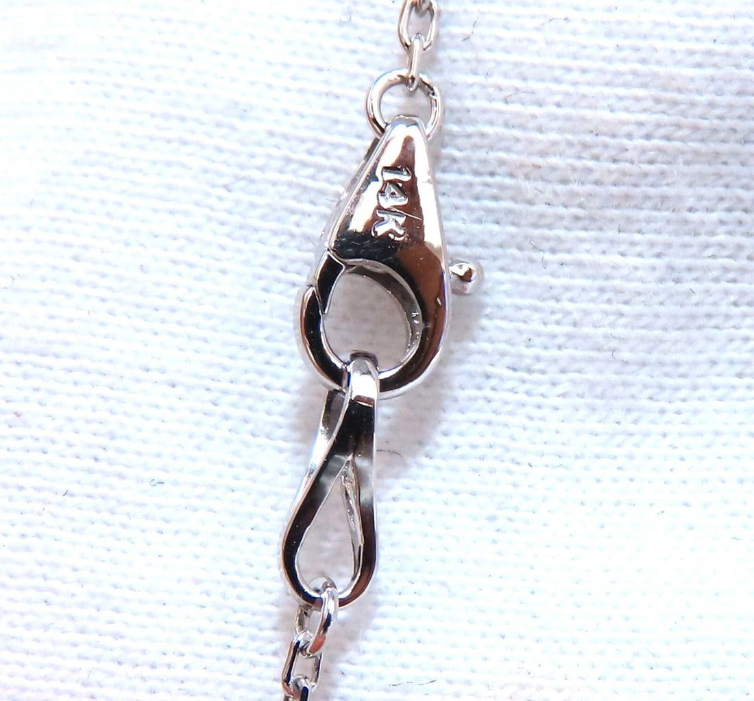 3.45ct natural diamonds eternity station by yard double wrap necklace 14kt ** - 4