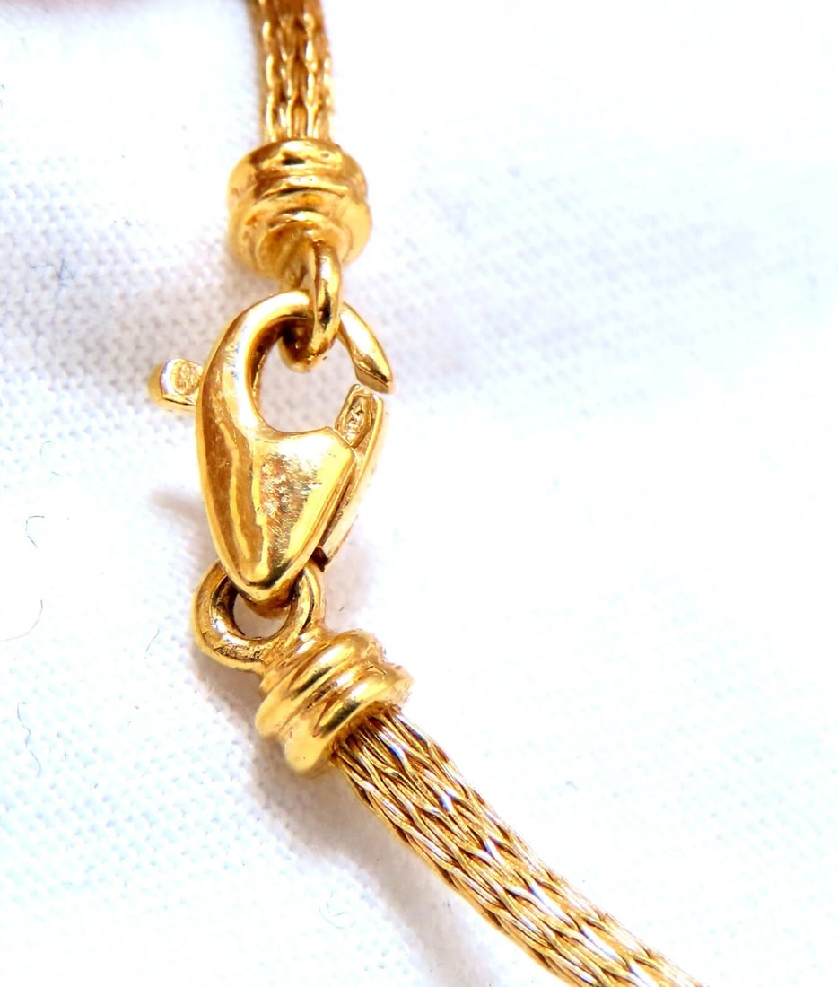 Brushed Rolling Ball Bead Necklace 14kt 15Grams 16.5 inch ** - 4