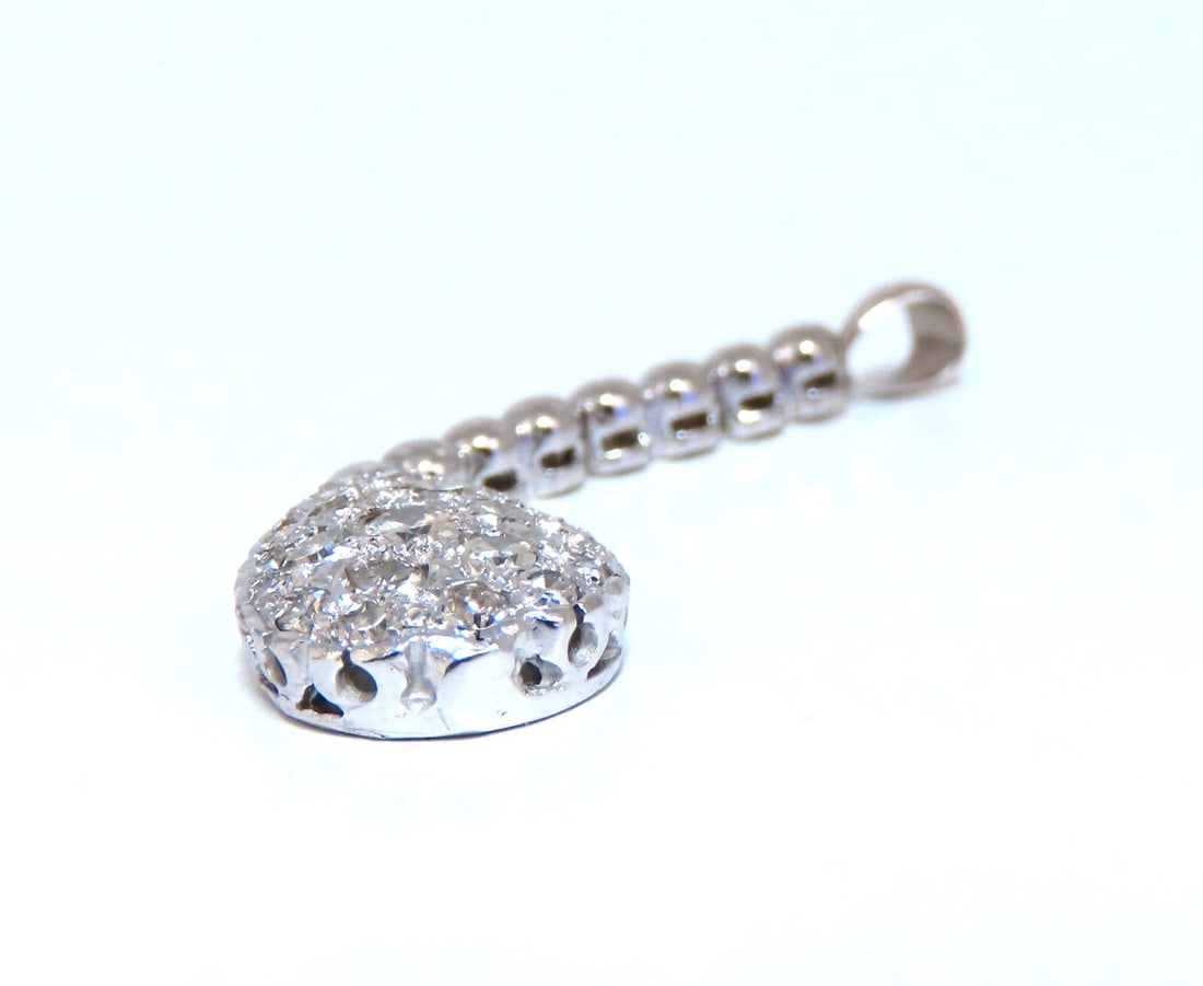 .50ct Natural Pear Diamonds Drop Pendant 14kt Dangle** - 4