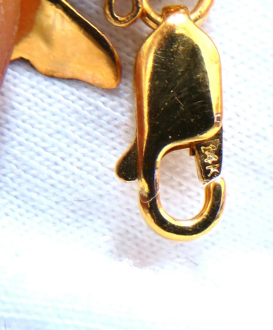 Eight Charms Link Bracelet 14kt gold 7.5 inch 14gm** - 4