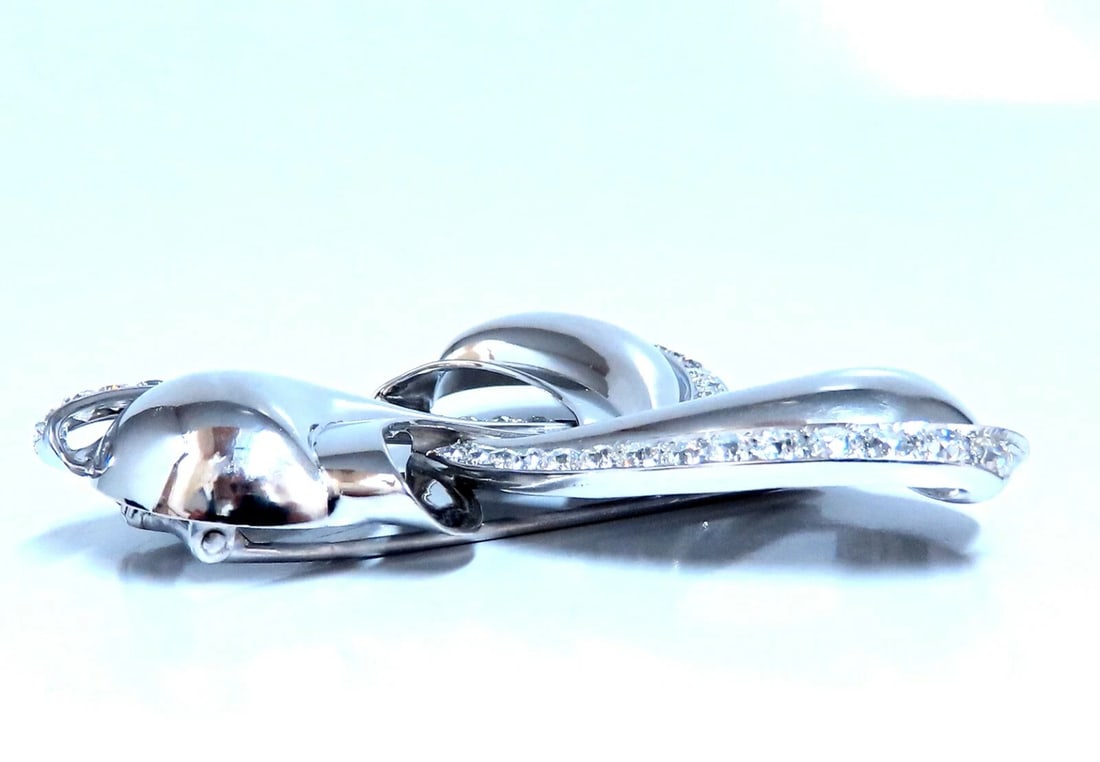 4.50ct Natural Diamonds Ninja Star Pin Platinum ** - 4