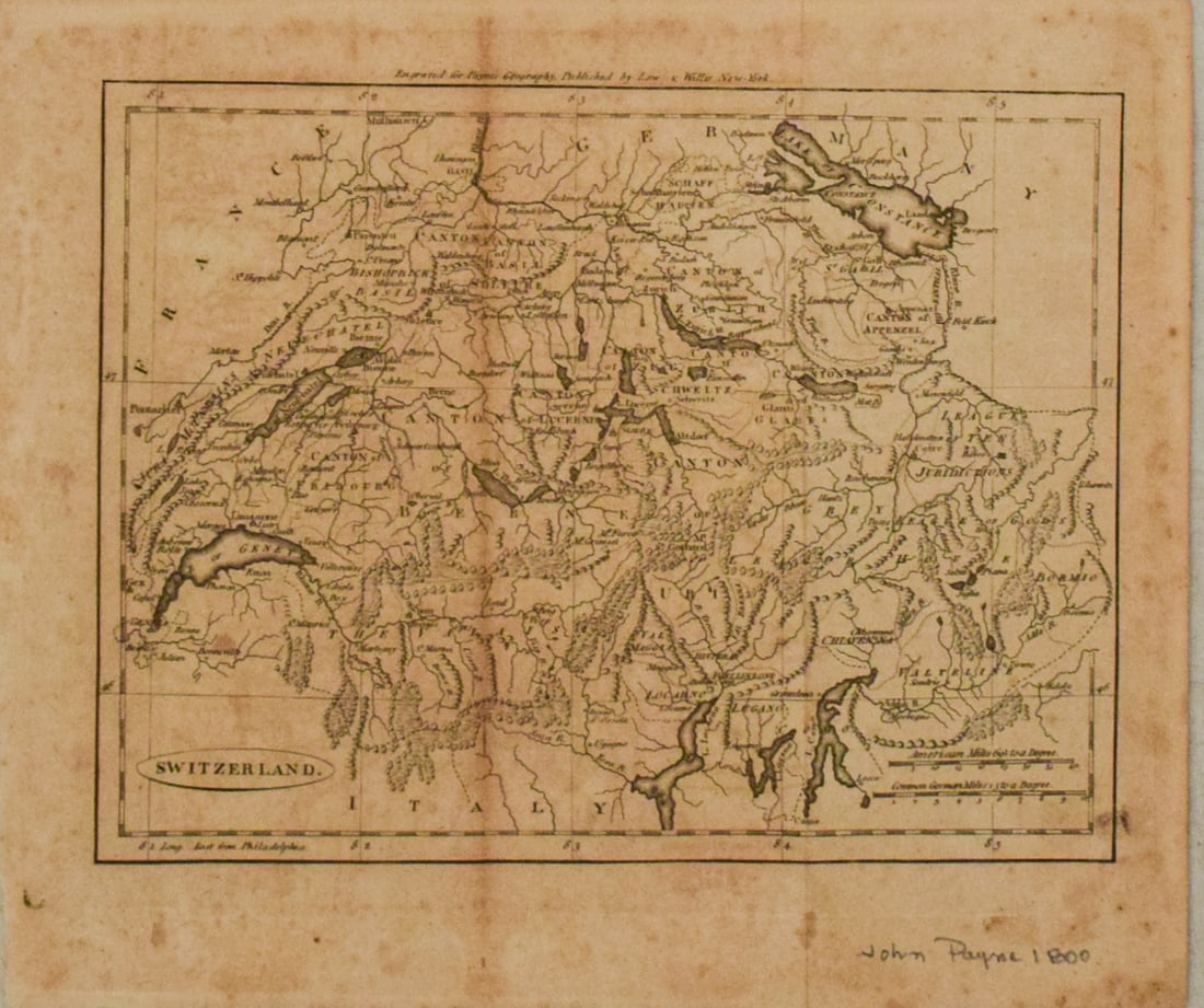1800 Payne Map of Switzerland -- Swithzerland (1 of 1)