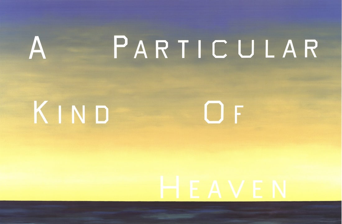 Edward Ruscha - A Particular Kind of Heaven - 2001 Offset Lithograph 24" x 36" - 2