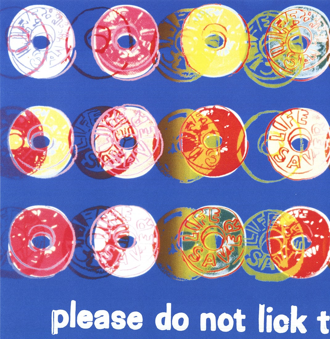 Andy Warhol - Ads: Life Savers (Blue) - 2004 Offset Lithograph 34" x 34" - 3