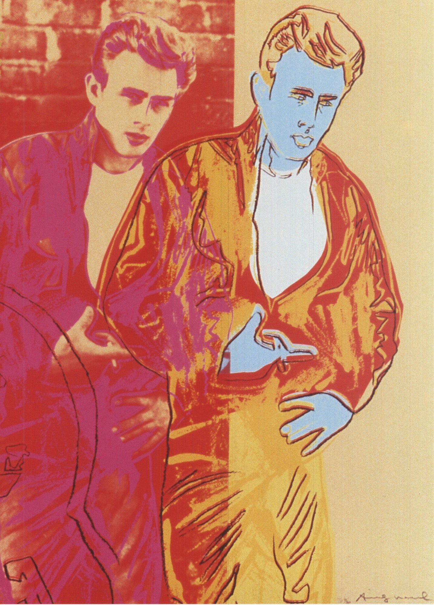 Andy Warhol - Ads: Rebel Without a Cause (James Dean) - 1990 Offset Lithograph 15.75" x 12.25" - 3