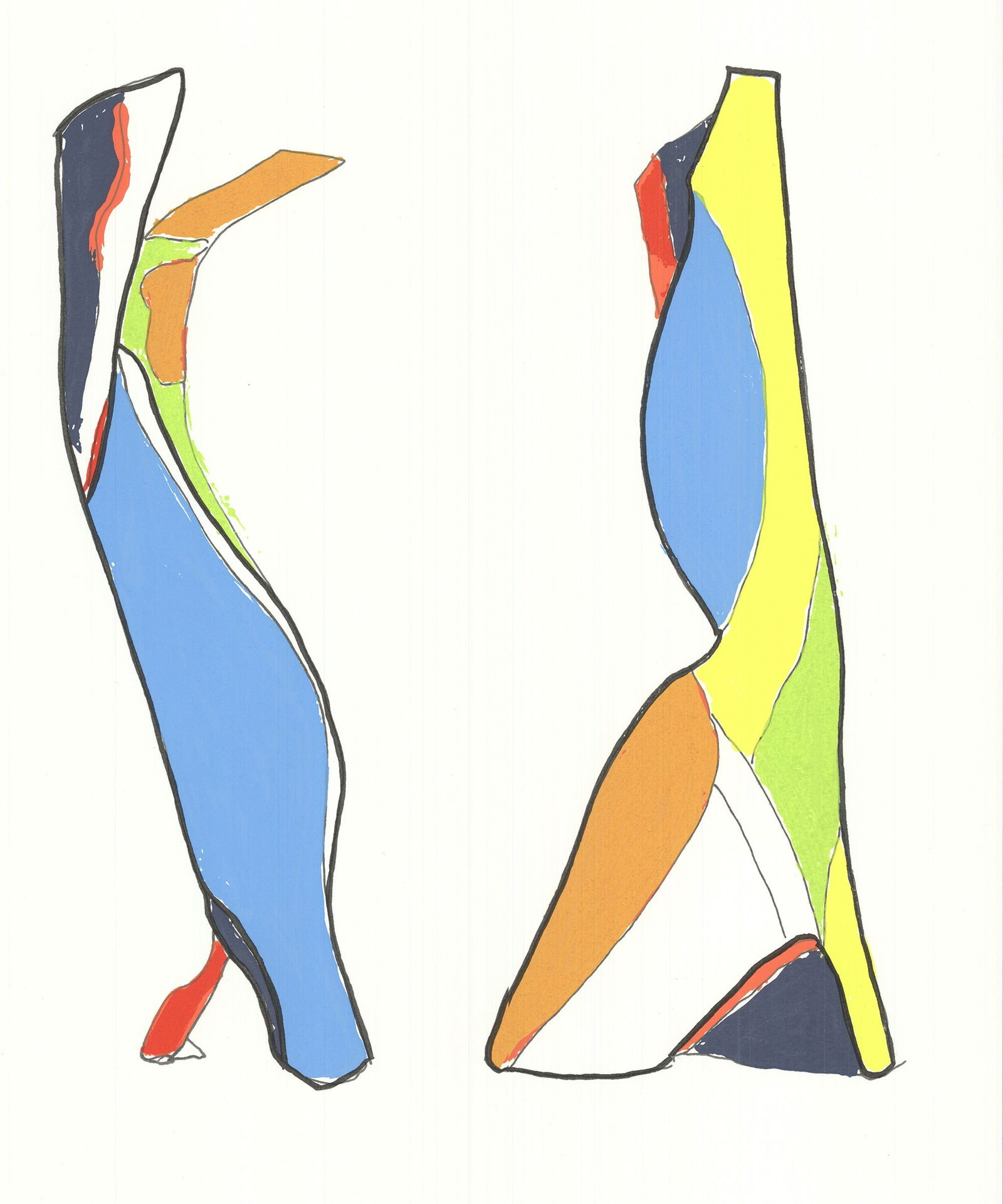 Jon Nathanson - American Dance Festival 2015 - 2015 Serigraph - SIGNED 20" x 29.75" - 4