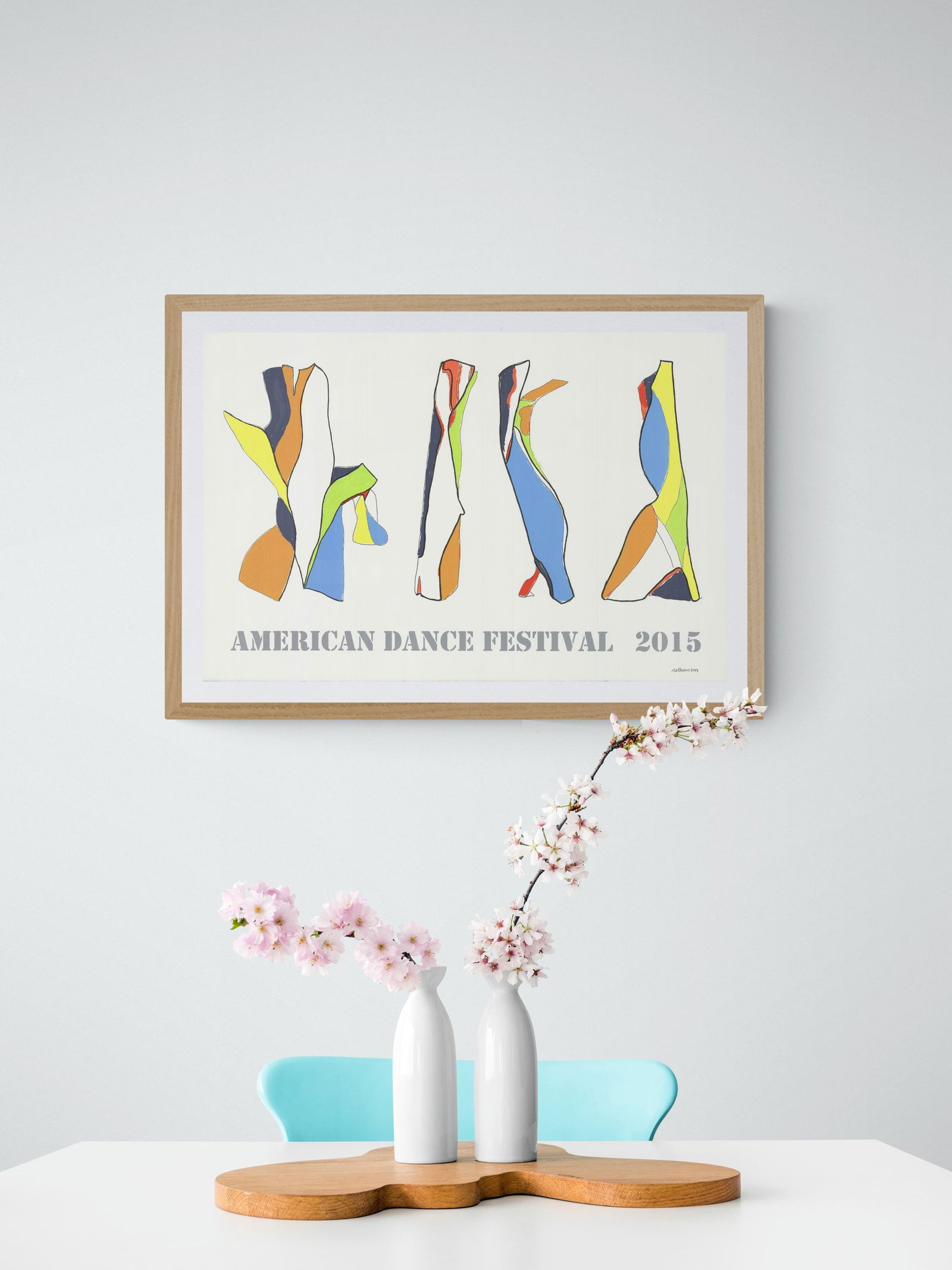 Jon Nathanson - American Dance Festival 2015 - 2015 Serigraph - SIGNED 20" x 29.75" - 6