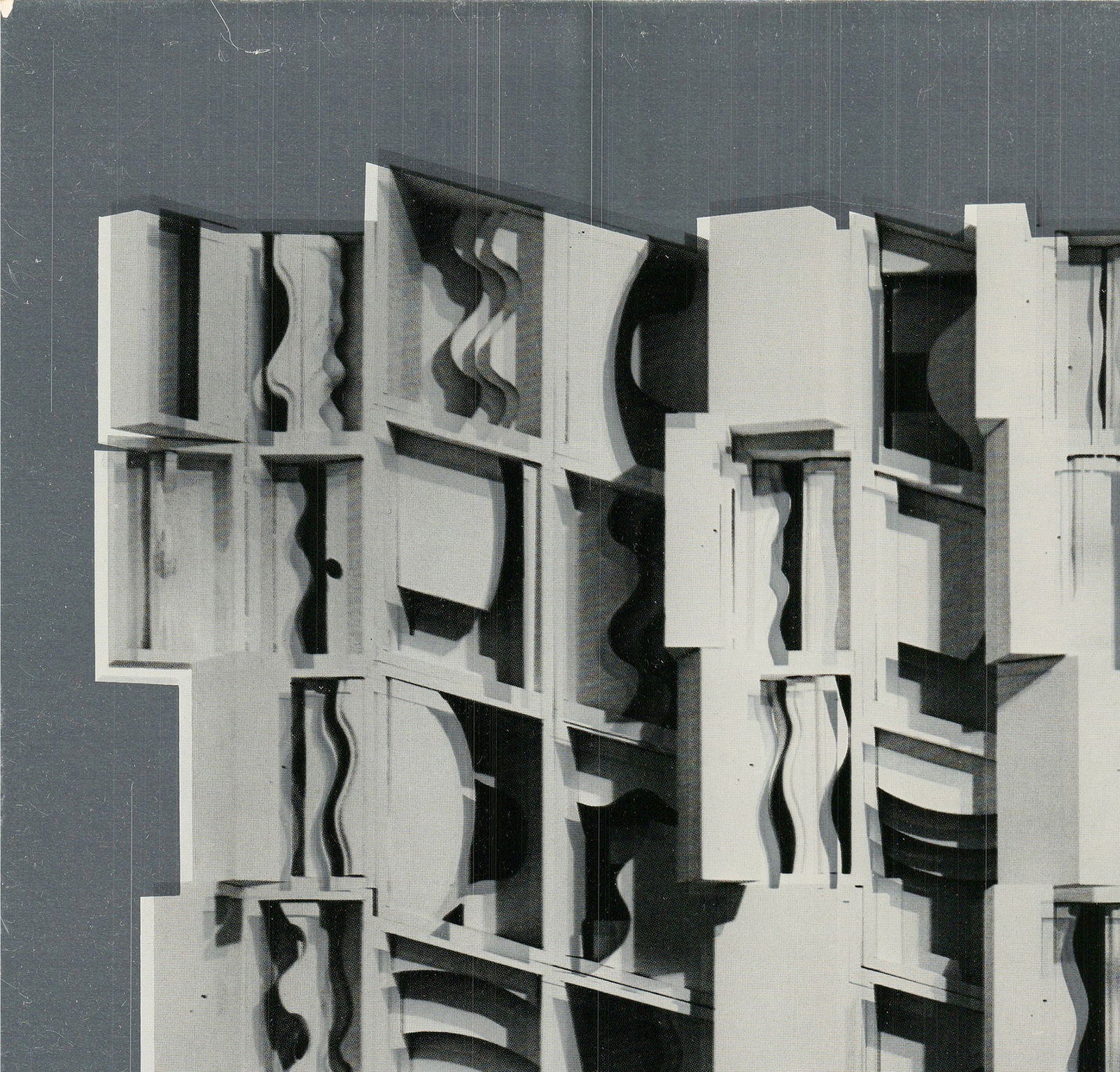 Louise Nevelson - At Pace Columbus (Silver) - No Text - 1977 Foil Print 13" x 13.75" - 2