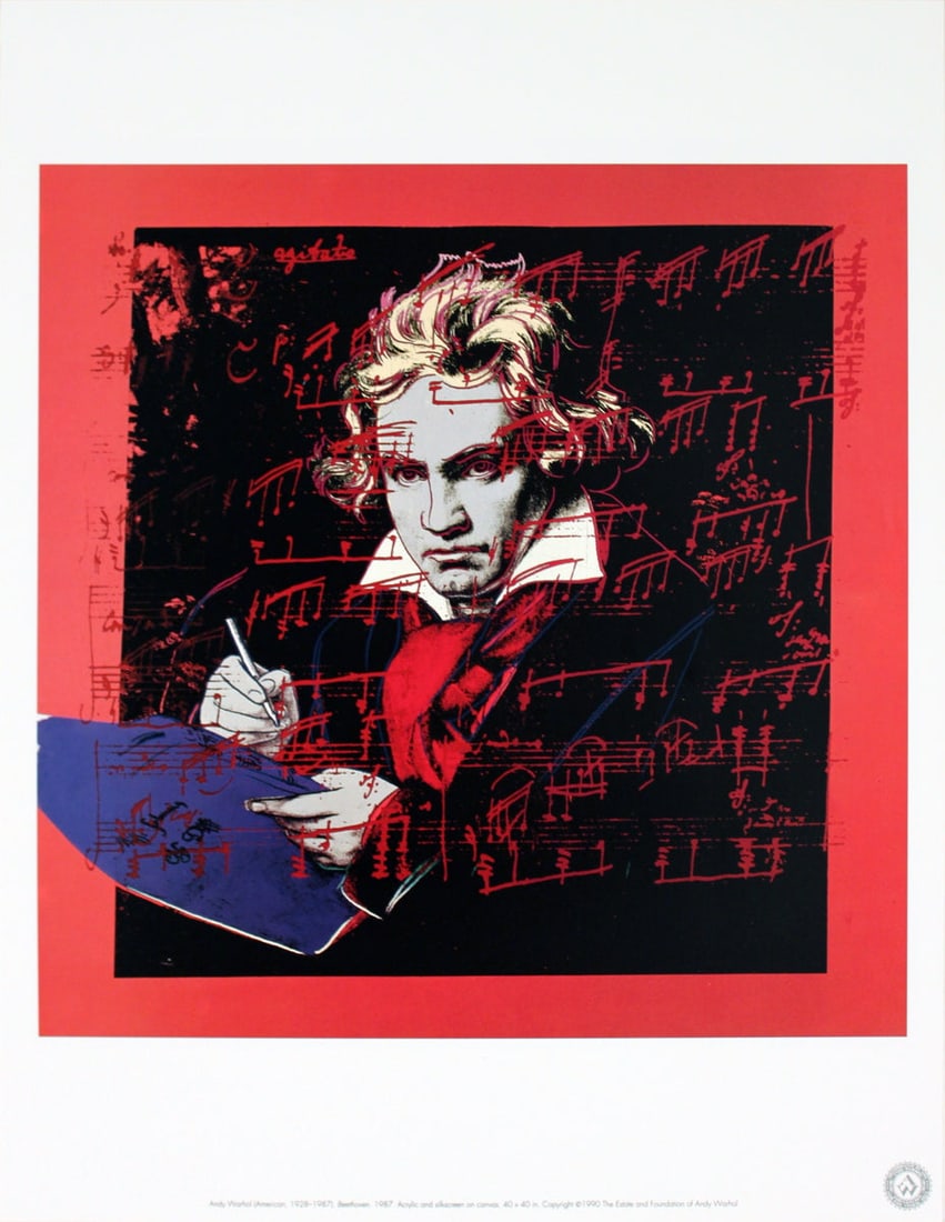 Andy Warhol - Beethoven - 1989 Offset Lithograph 15.75" x 12.25" (1 of 1)