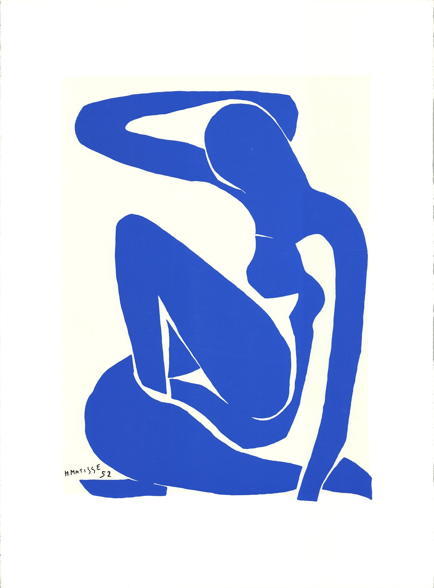 Henri Matisse - Blue Figure I - 2005 Serigraph 30" x 22": Title: Henri Matisse - Blue Figure I - 2005 Serigraph 30" x 22" Artist: Henri Matisse Additional Information: Blue Figuree I Description: "Blue Figure I" by Henri Matisse, 2005 Unsigned Serigraph. Pap