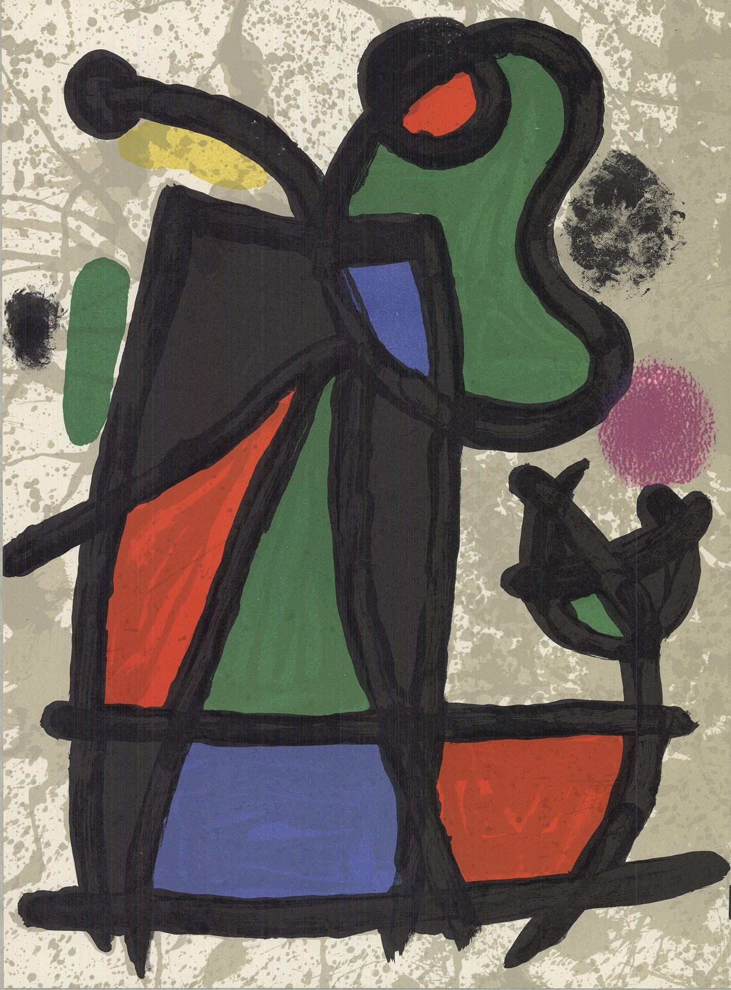 Joan Miro - Derriere le Miroir, no. 186, pg 2,7 - 1970 Lithograph 15" x 22" - 2