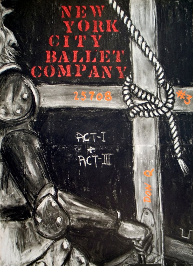 George Segal - Don Quixote (New York City Ballet) - 1968 Offset Lithograph 34.5" x 24.75": Title: George Segal - Don Quixote (New York City Ballet) - 1968 Offset Lithograph 34.5" x 24.75" Artist: George Segal Additional Information: Don Quixote (New York City Ballet) Description: "Don