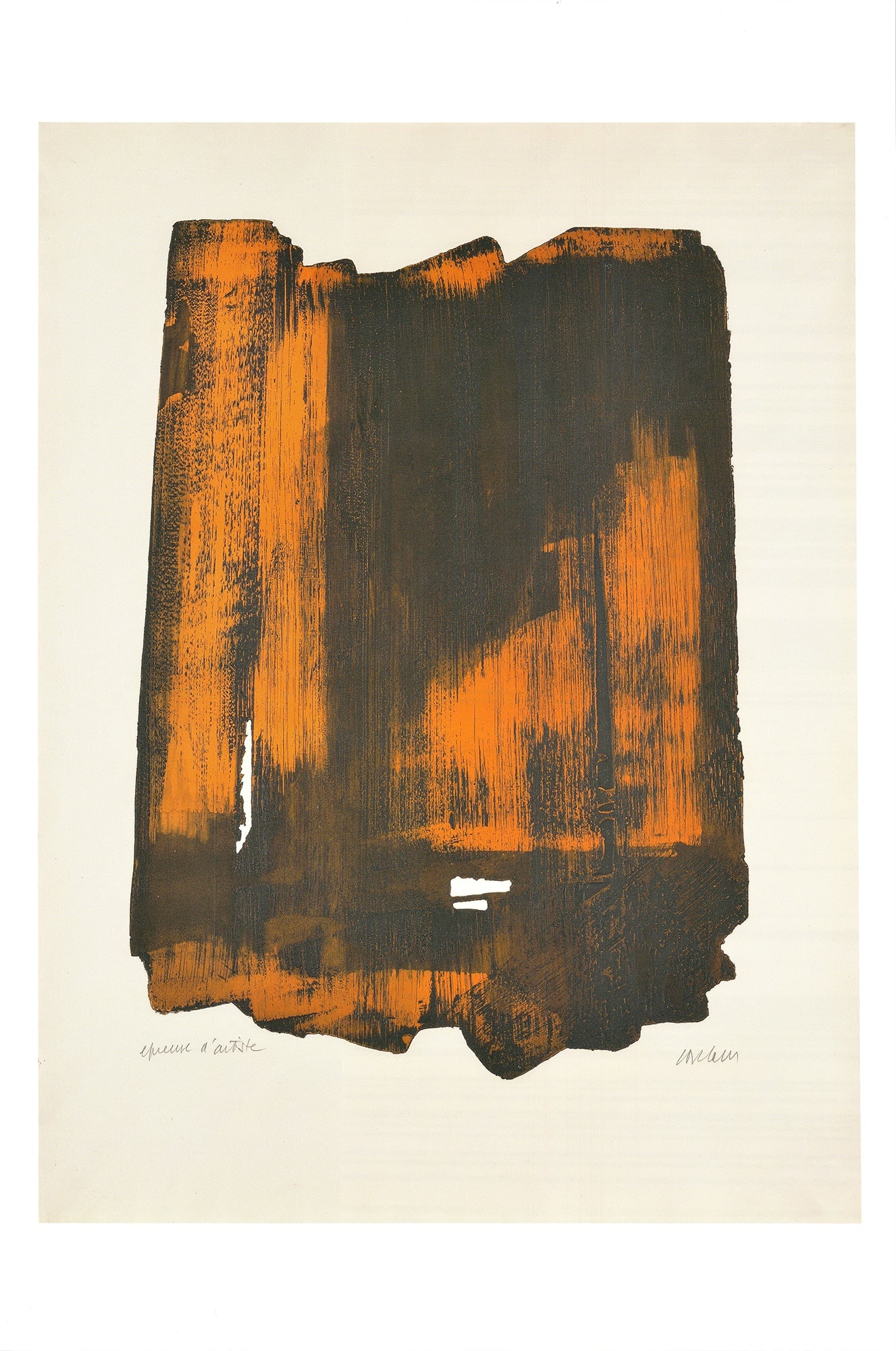 Pierre Soulages - Eau Forte, Ink - 2025 Offset Lithograph 23.75" x 25.75" (1 of 4)